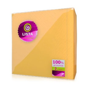 Смоленск — Салфетки «Lista DELUXE» интенсив желтые оптом.