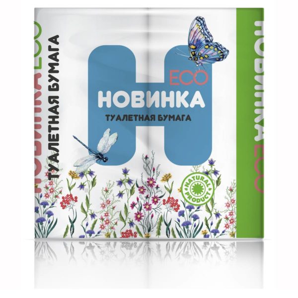Смоленск — Туалетная бумага  «Новинка ЭКО» 4Р 2 слоя белая оптом.