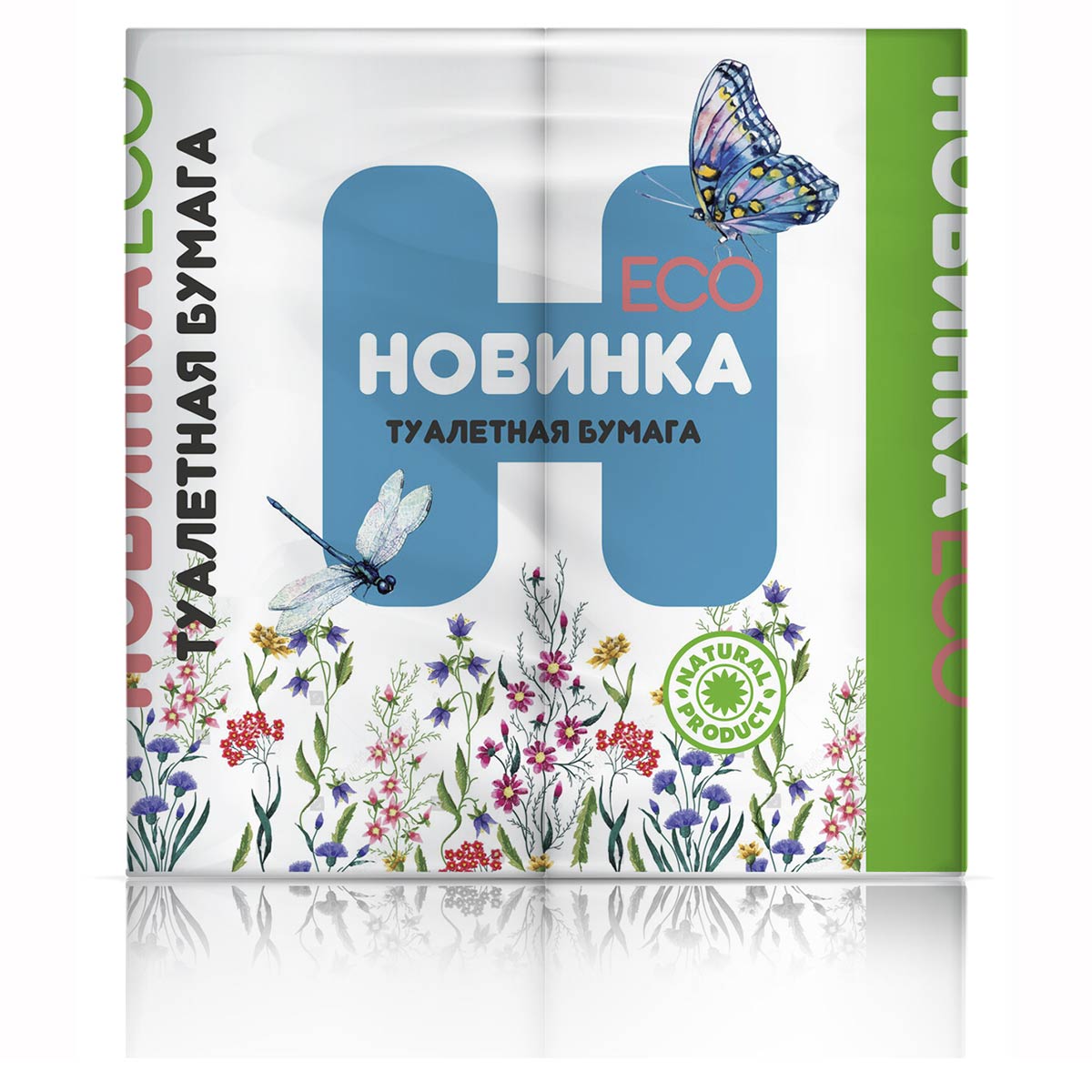 Смоленск — Туалетная бумага  «Новинка ЭКО» 4Р 2 слоя белая оптом.